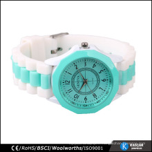 Faire des montres geneva regarder la batterie quartz mouvement rhomb cas vogue regarder le silicium